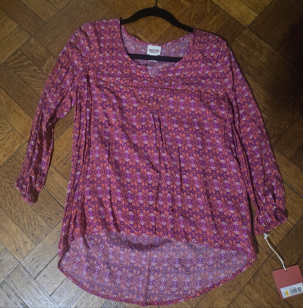 Women's Pinkish Tones Long Sleeve Top Mossimo - Picture 2 of 6